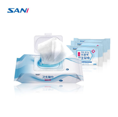 Un bon prix. Aucun papier de soie de soie sanitaire d'alcool, chiffons humides du tissu 80tablets/Pack en ligne