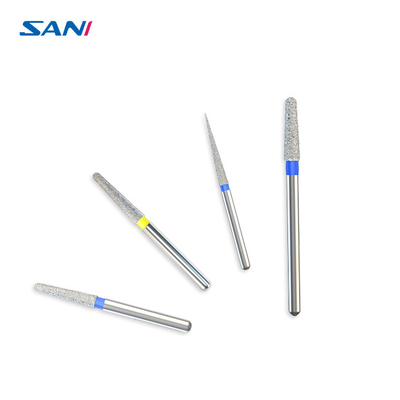 Certification dentaire argentée d'OIN FDA de la CE de l'acier inoxydable 11mm FG Diamond Burs pour le groupement tactique